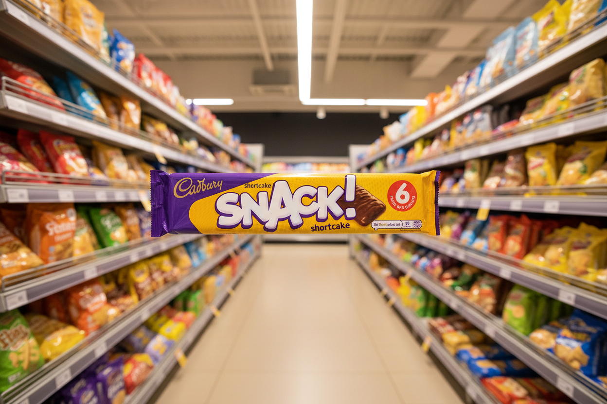 24 x Cadbury Snack Shortcake 6Pk 120Gm