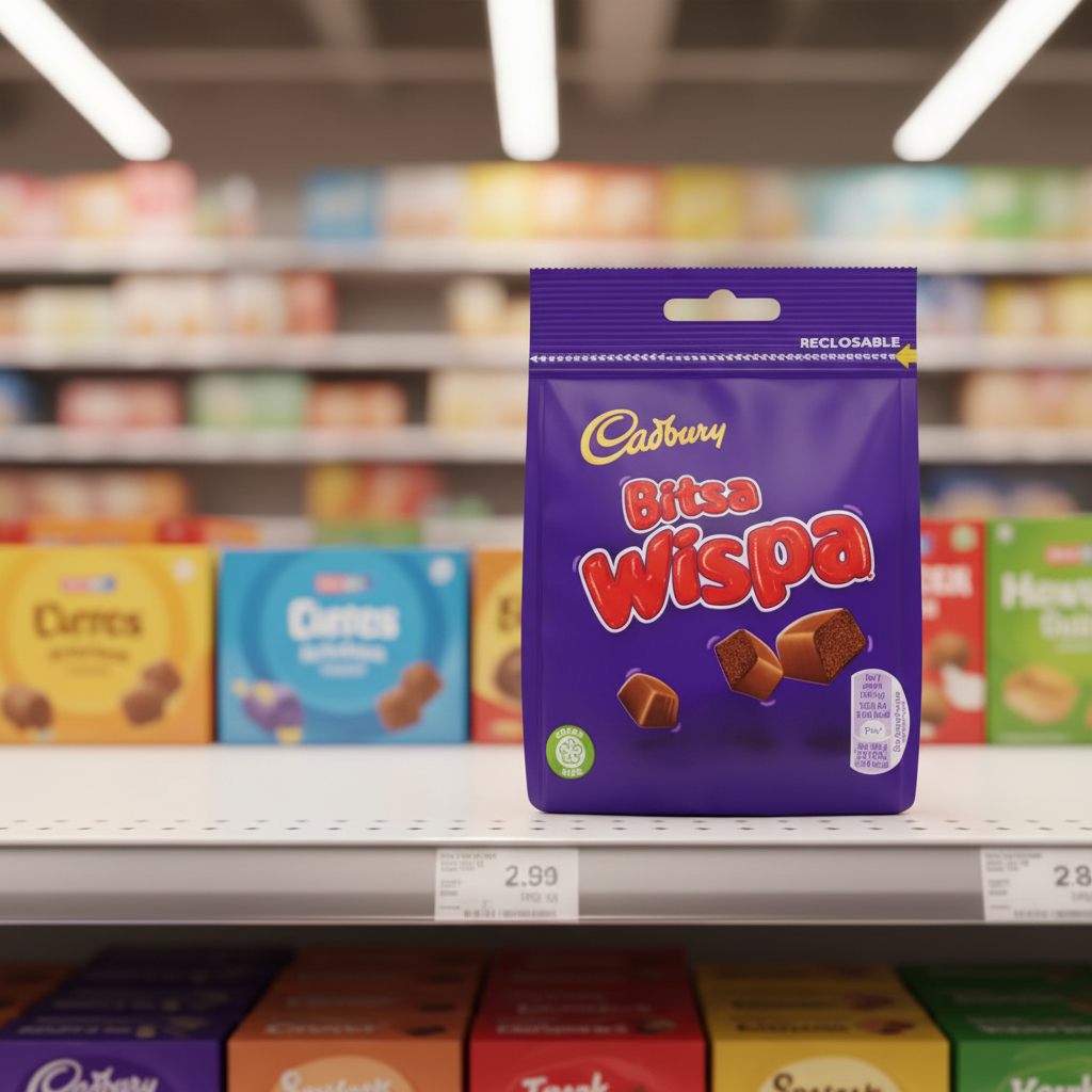 10 x Cadbury Bitsa Wispa 85Gm