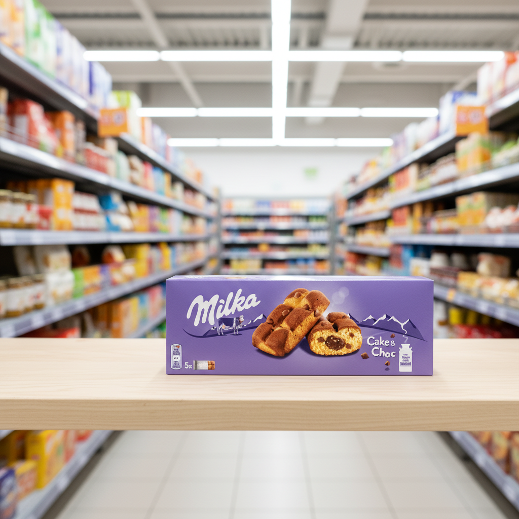 14 x Milka Choc Chip Cake Bars 5 Pack - 175GM