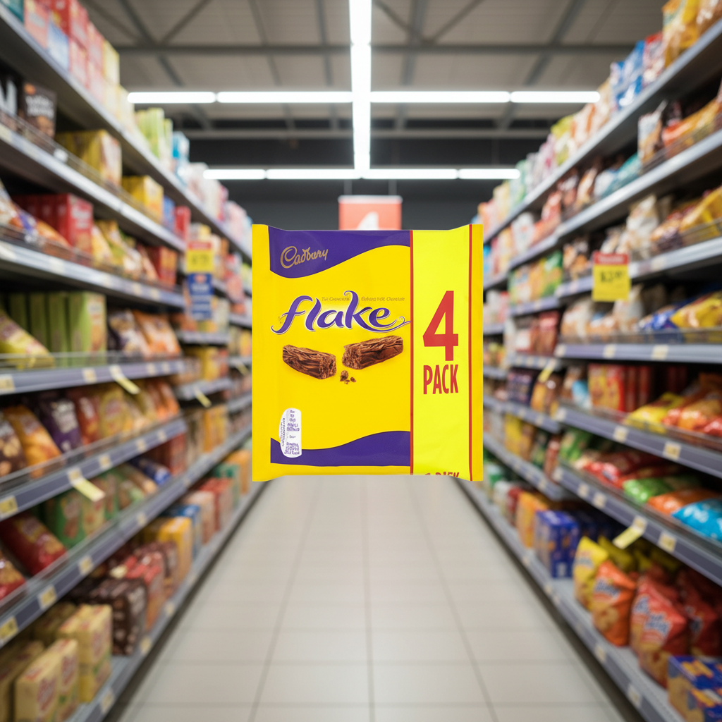 20 x Cadbury Flake Snacksize 4Pk 80Gm