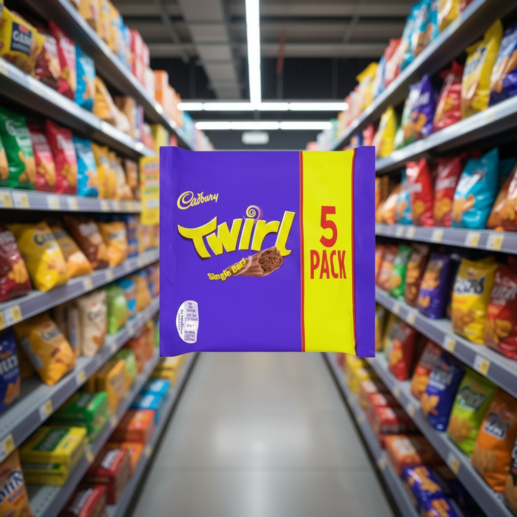 20 x Cadbury Twirl Snacksize 5Pk 108Gm