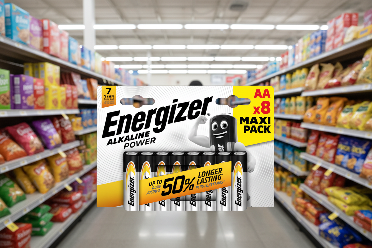 12 x Energizer Power Aa 4+4 Free Batteries - 8 Pack
