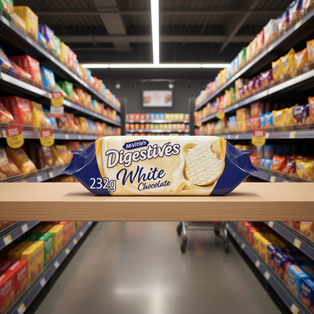12 X Mcvities White Digestives - 232Gm