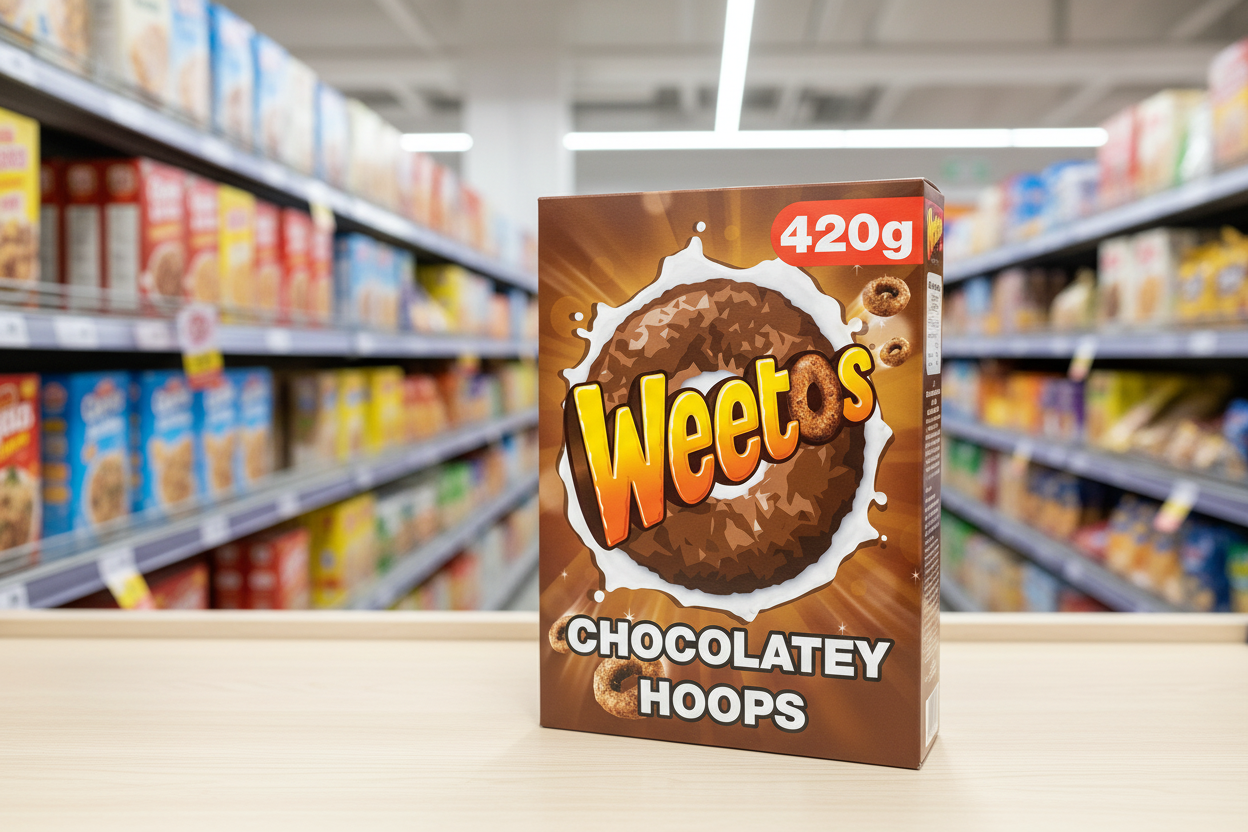 8 x Weetos Chocolatey Hoops 420G
