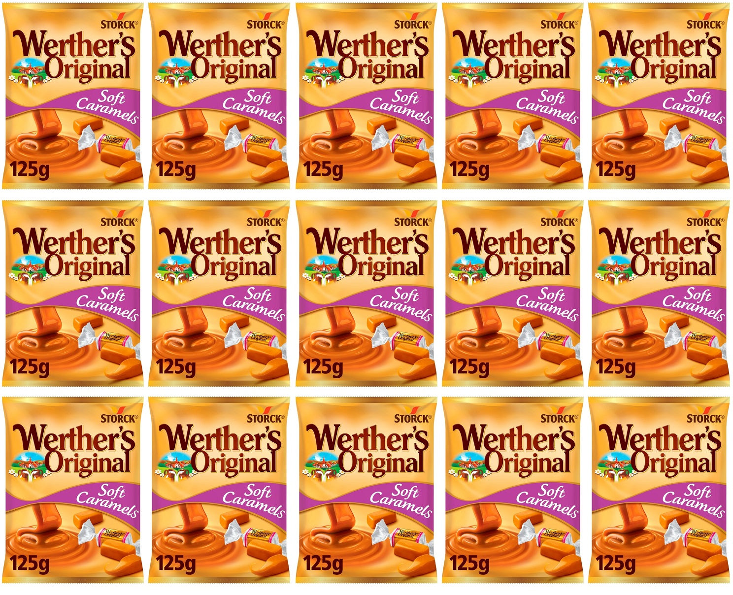 15 x Werther's Original Soft Caramel 125G