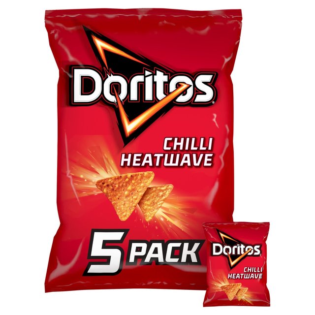 18 x Doritos Chilli Heatwave Multipack Tortilla Chips Crisps 5 X 30G