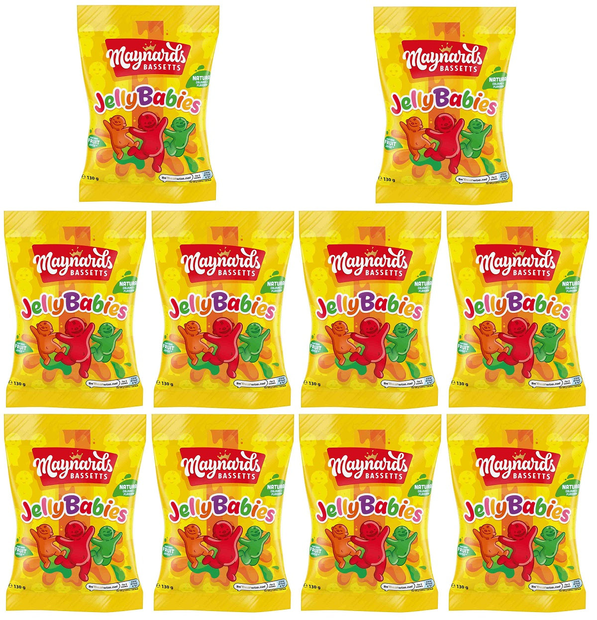 10 x Maynards Bassetts Jelly Babies 130G