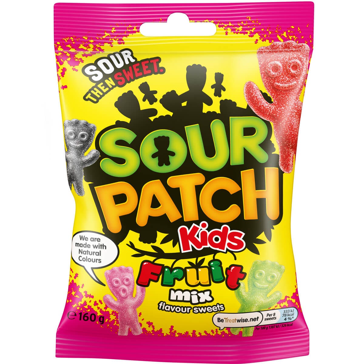 10 x Sour Patch Kids Fruit Mix Flavour Sweets 130G