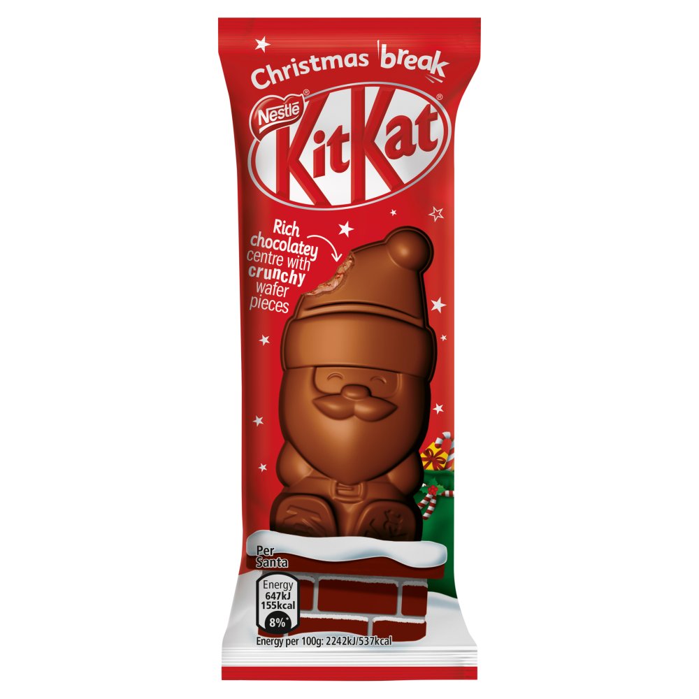 30 x KitKat - Milk Chocolate Santa 29G