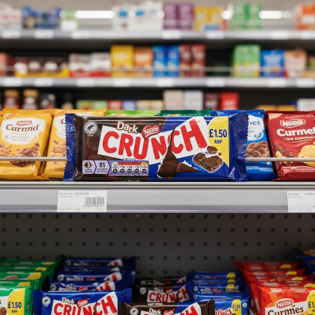 20 x Nestle Crunch Dark Bar - 100GM