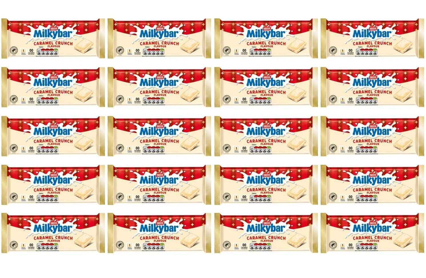 20 X Milkybar Caramel Christmas Block - 90Gm