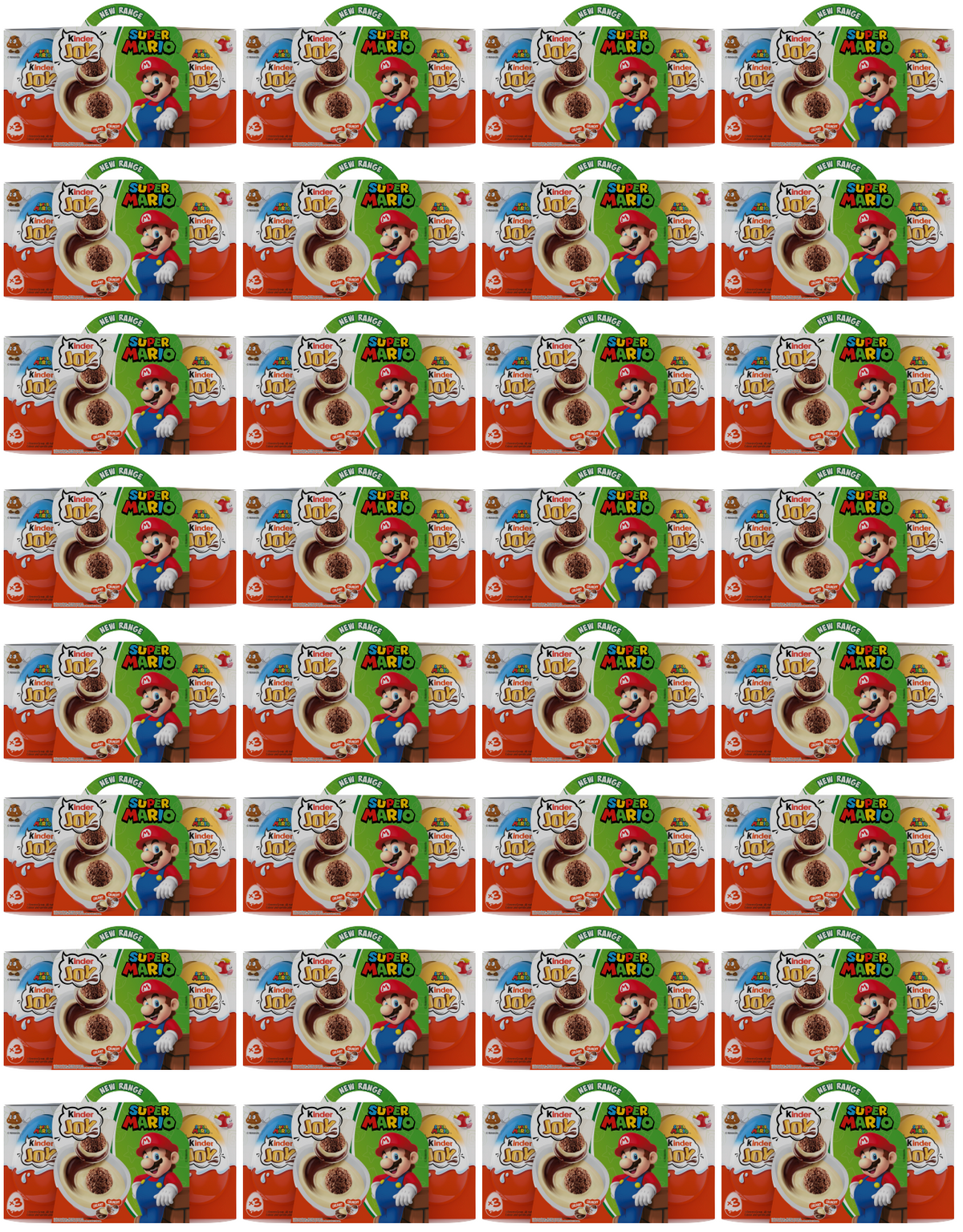 32 X Kinder Joy 3 Pack - 60Gm