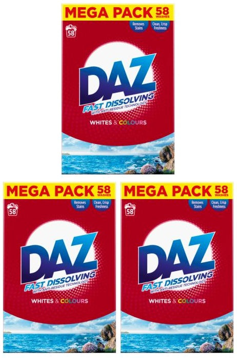 3 x Daz Powder 58W