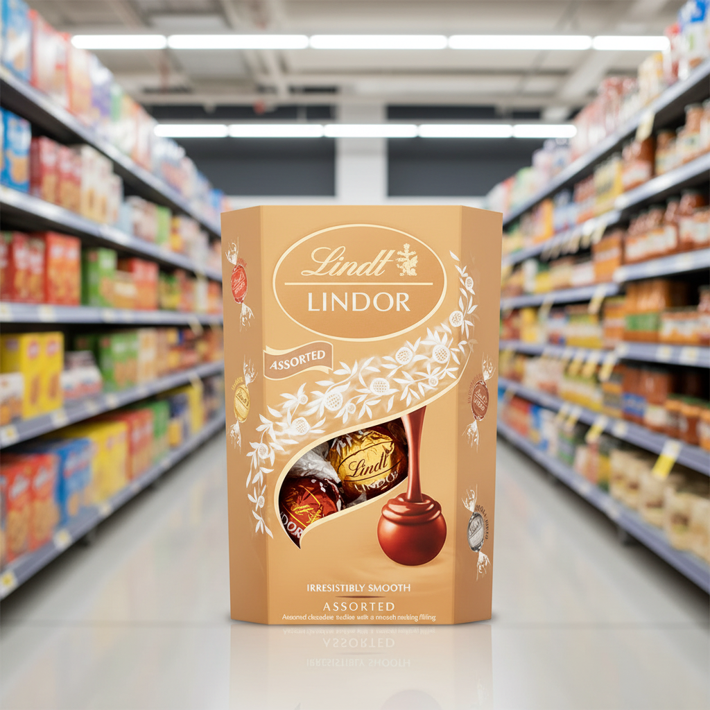 8 x Lindt Lindor Assorted Truffles Box Cornet - 200G