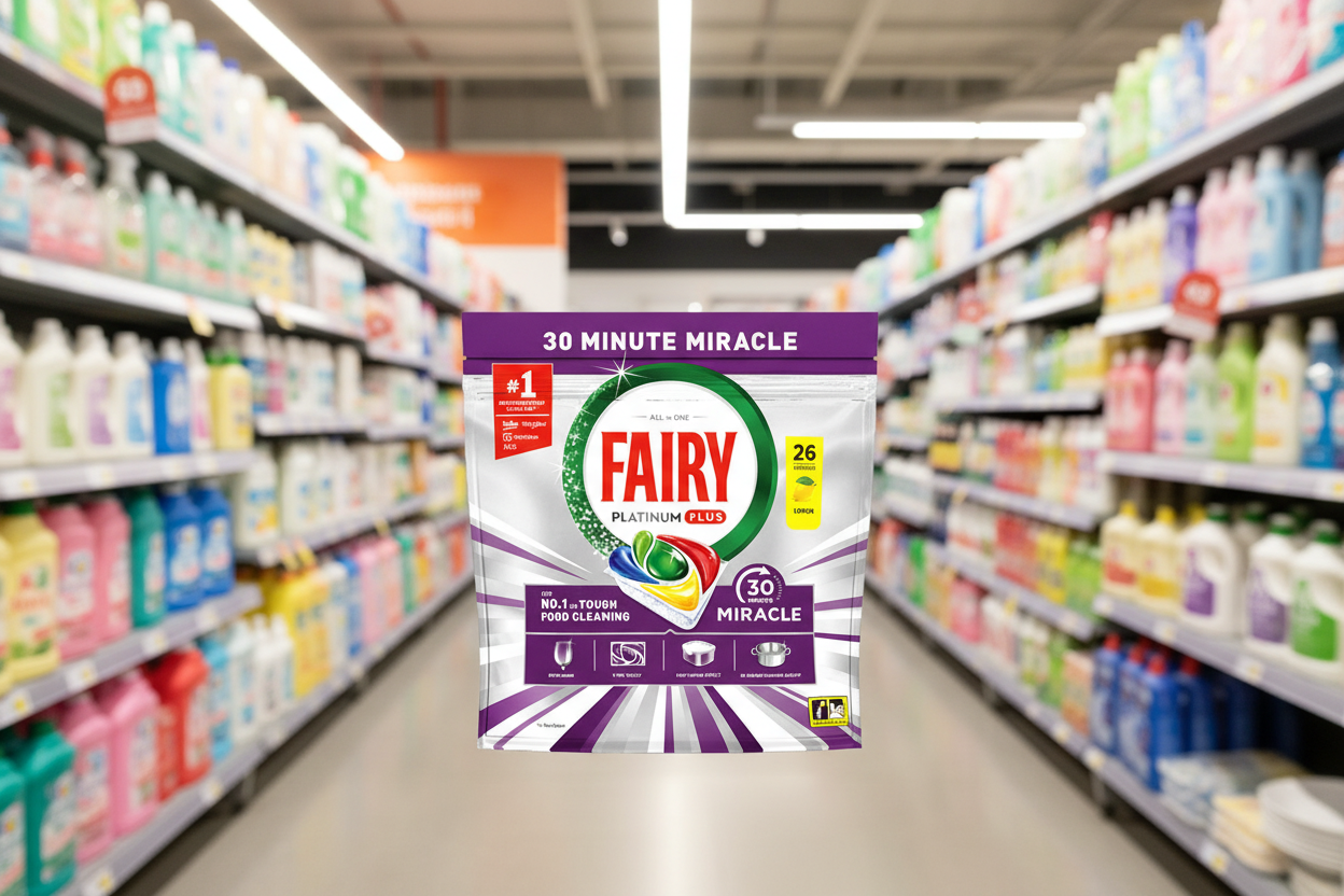 5 X Fairy Platinium Plus Miracle Dishwash Tablet - 26 Pack