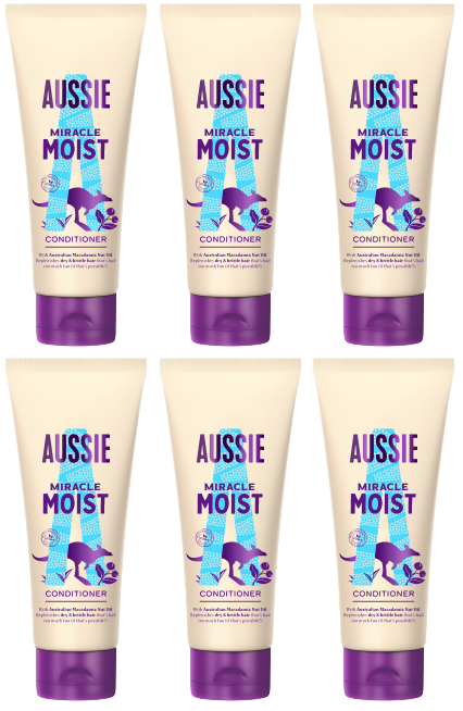 6 x Aussie Conditioner Miracle Moist - 200ML