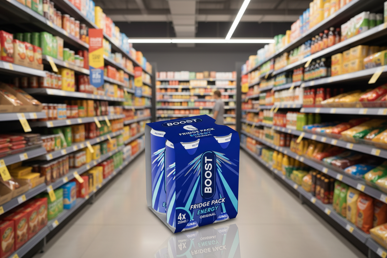 6 x Boost Energy Original Fridge Pack 4 X 250Ml