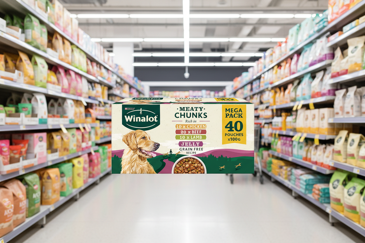 1 x Winalot Dog Meaty Chunks Jelly Selection - 40X100GM