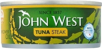 12 x John West Tuna Steak In Sunflower Oil 160G