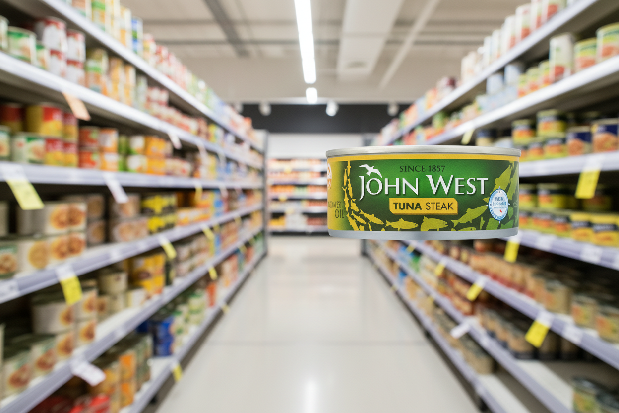 12 x John West Tuna Steak In Sunflower Oil 160G