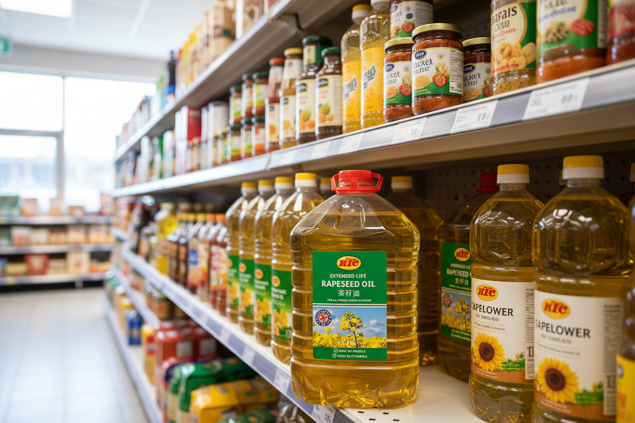 3 x Ktc Extended Life Rapeseed Oil 5 Litres