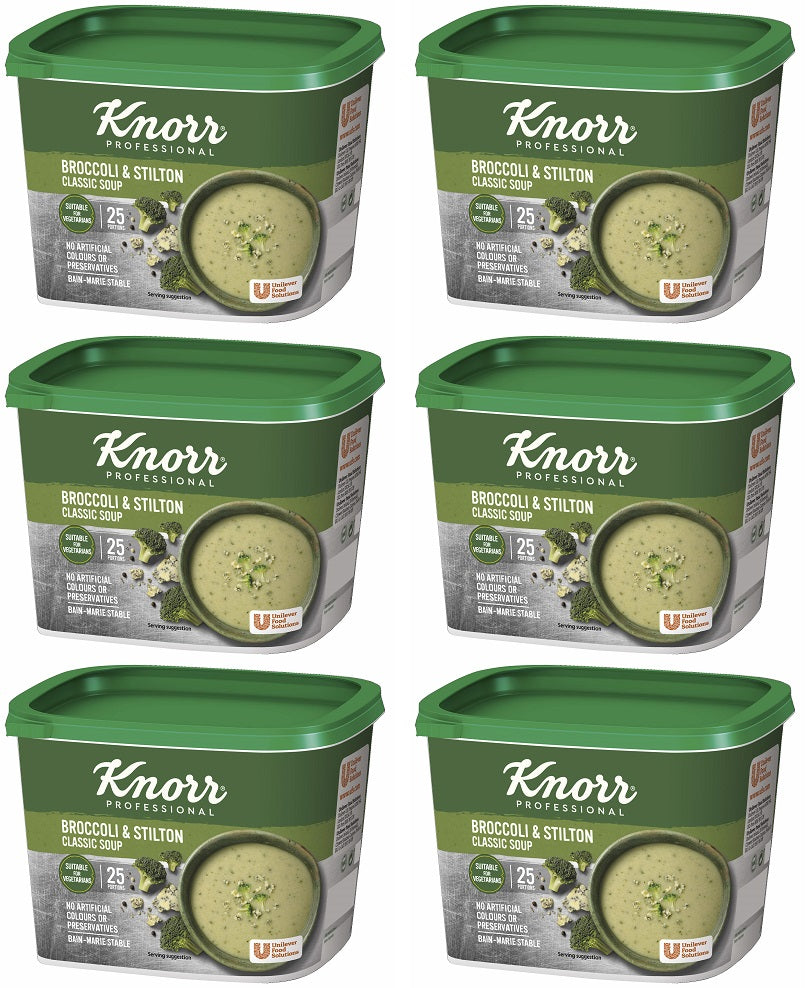 6 x Knorr Professional Classic Broccoli & Stilton Soup 4.5L