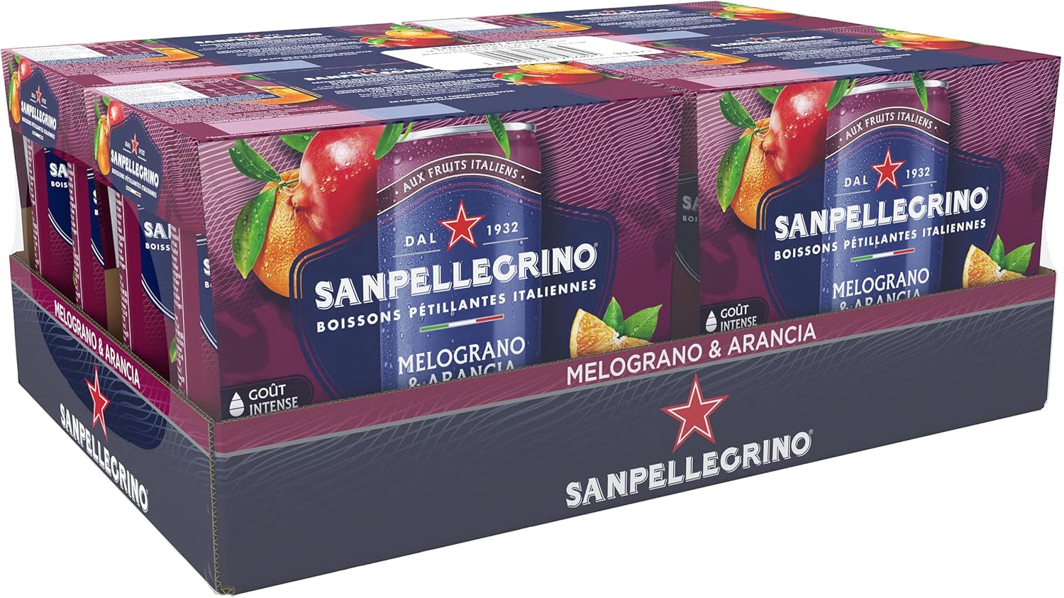 4 x San Pellegrino Pomegranate & Orange 6X330Ml