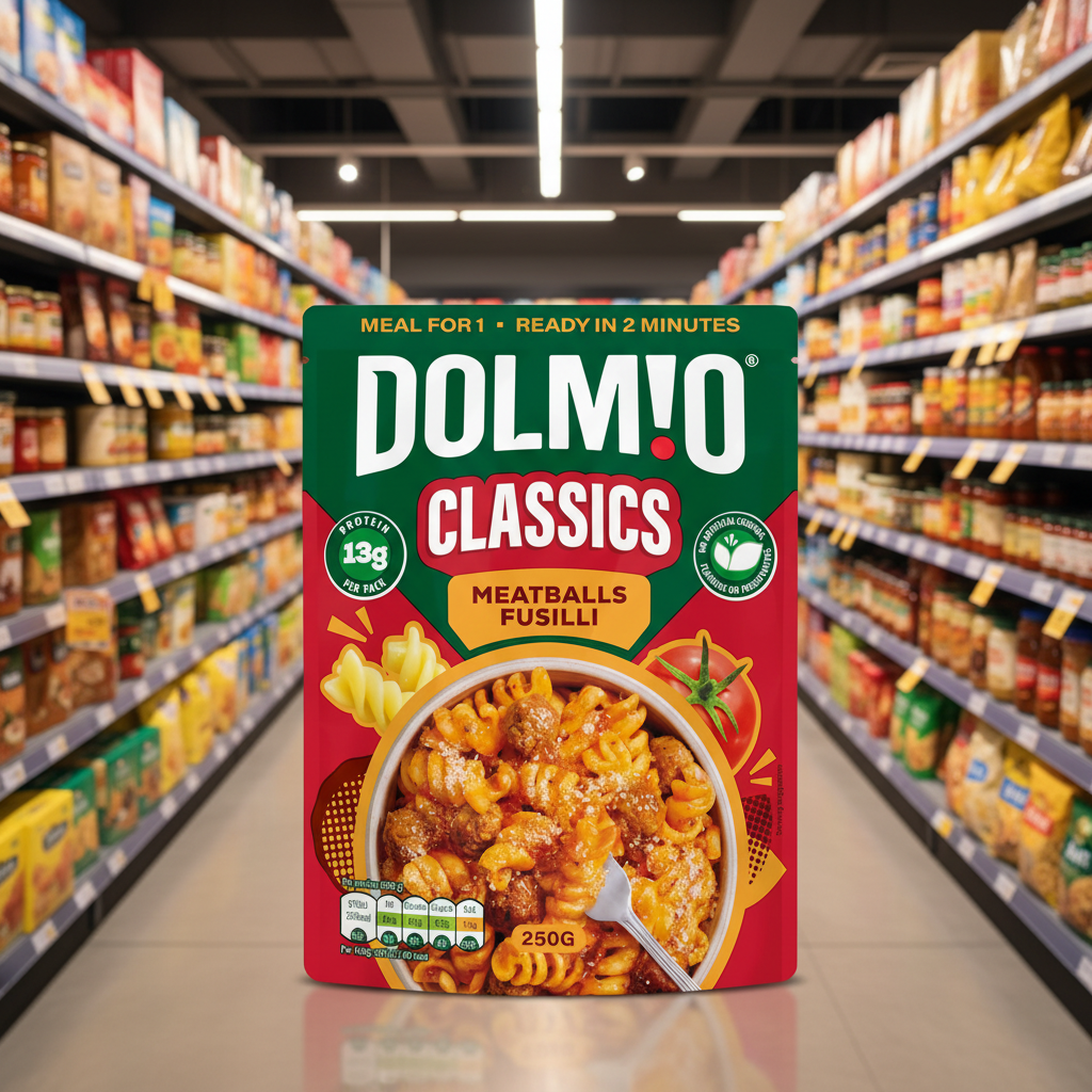 6 X Dolmio Classics Meatballs Fusilli Ready Meal - 250G