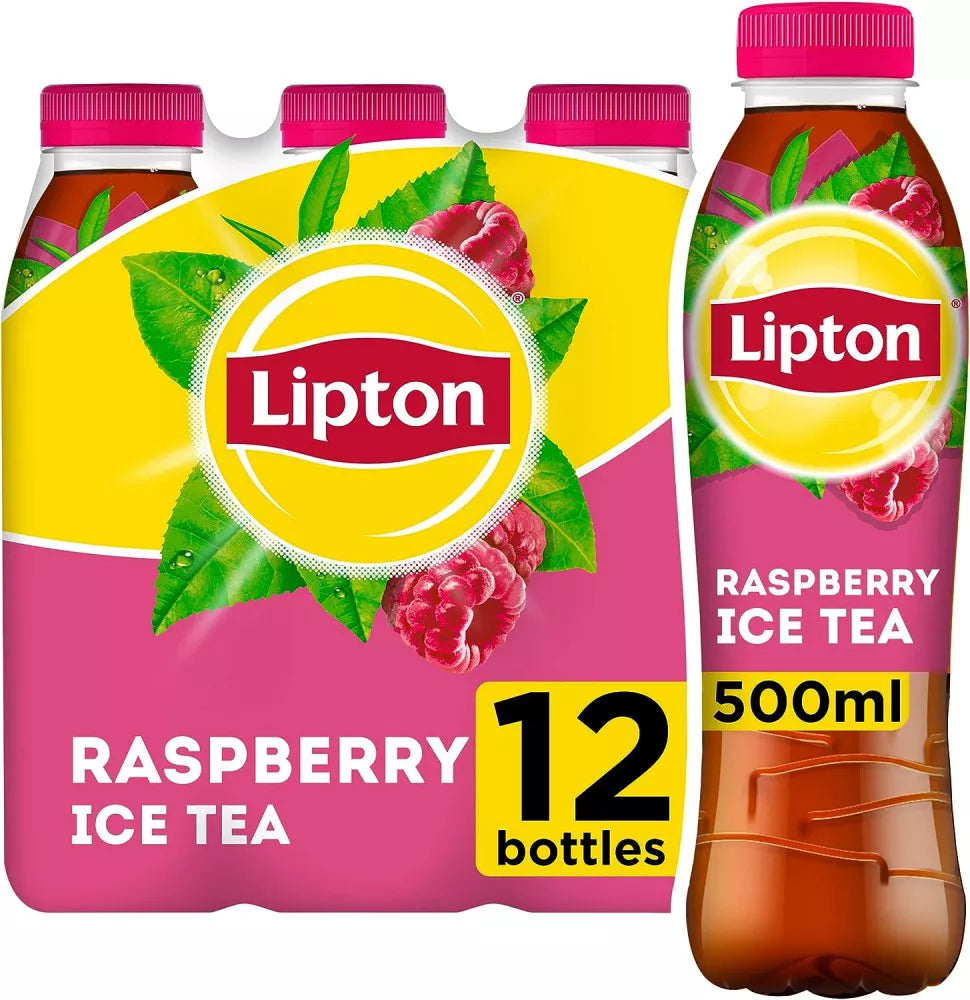 12 x Lipton Raspberry Ice Tea 500Ml