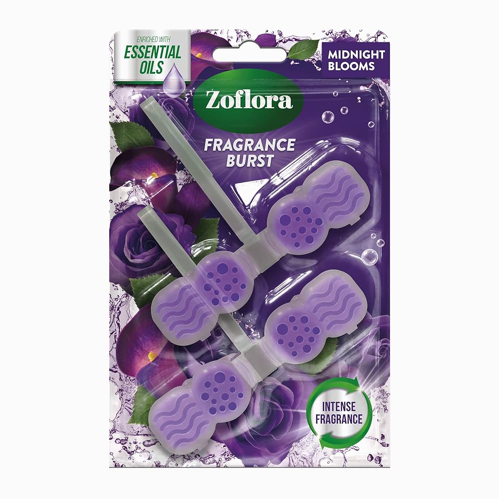 13 x Zoflora Rim Block Midnight Blooms - 2 PACK