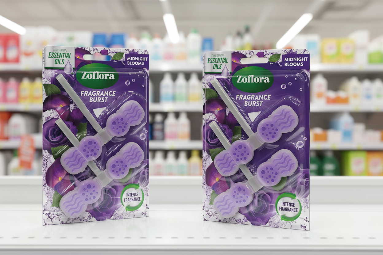 13 x Zoflora Rim Block Midnight Blooms - 2 PACK