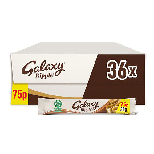 36 X Galaxy Ripple Chocolate Bar - 30Gm