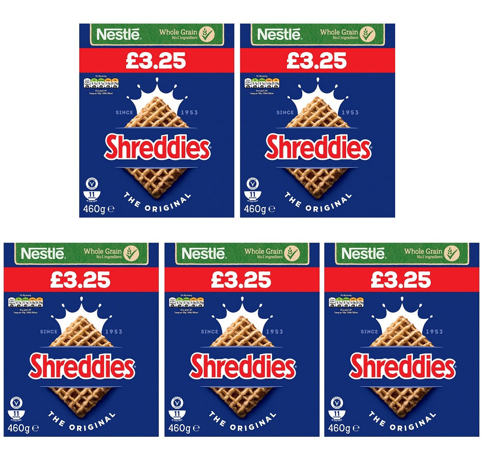 5 X Shreddies - 460Gm