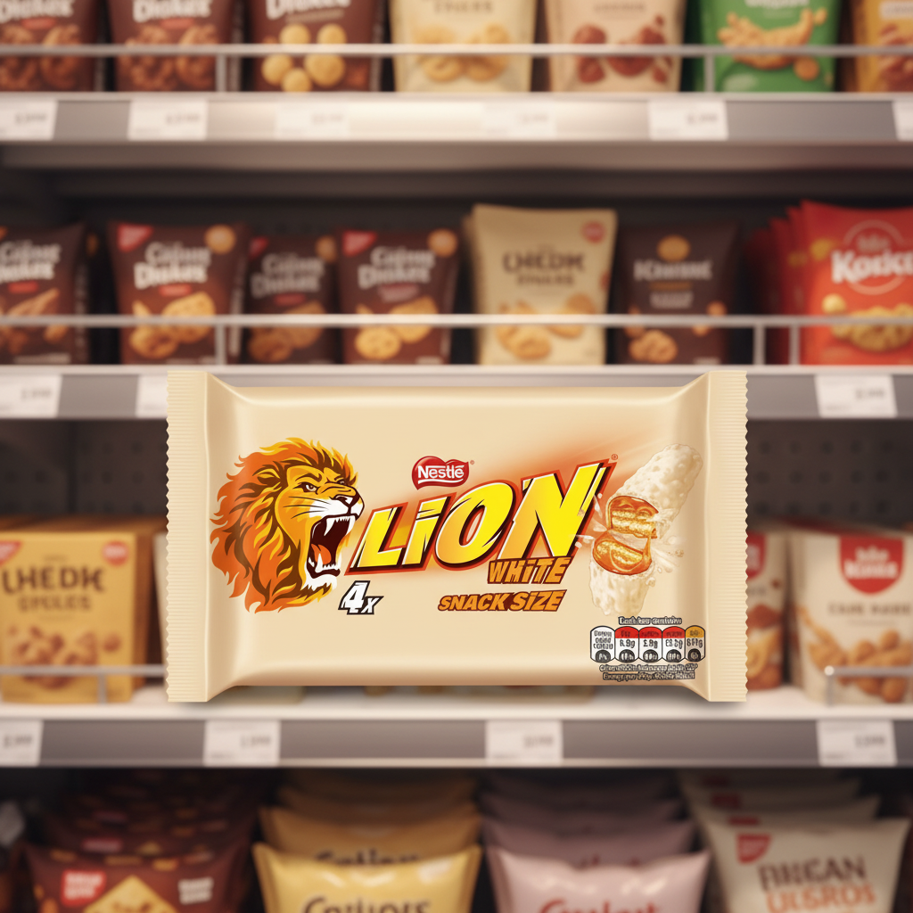 10 X Lion White Bar 4Pk - 120Gm