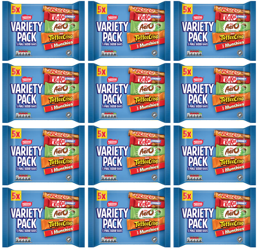 12 x Nestle Variety Mixed 5pk - 5X218GM