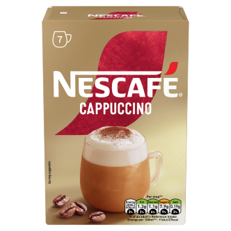 6 x Nescafe Cappuccino Frothy Coffee Sachets - 108