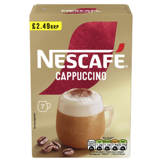 6 x Nescafe Cappuccino Frothy Coffee Sachets - 108