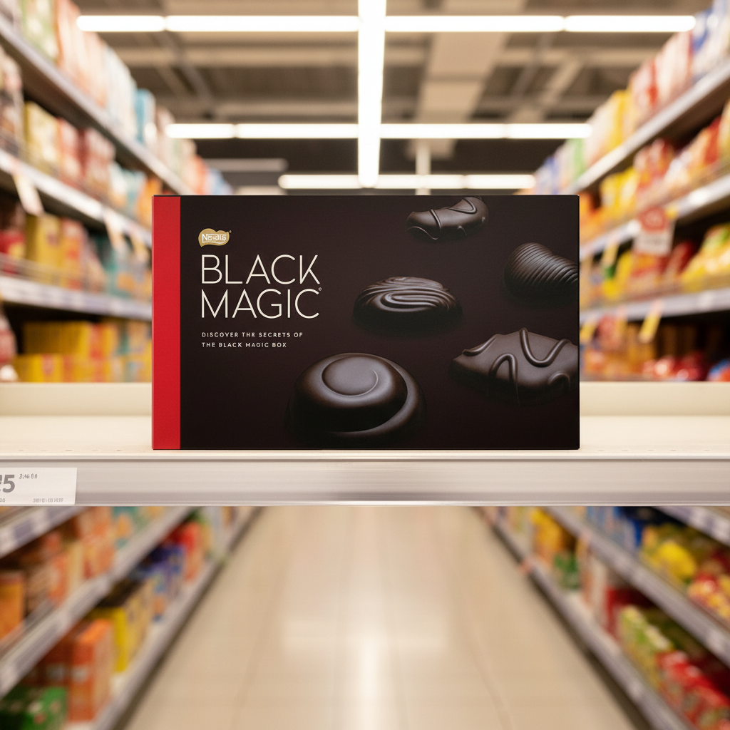 4 x Black Magic Dark Chocolate Assortment Medium Box 348G