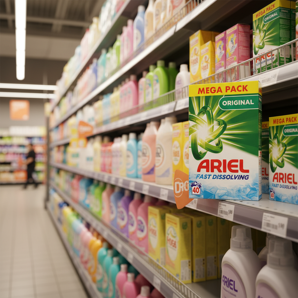4 x Ariel Fast Dissolving Washing Powder 2.4Kg 40 Washes Original