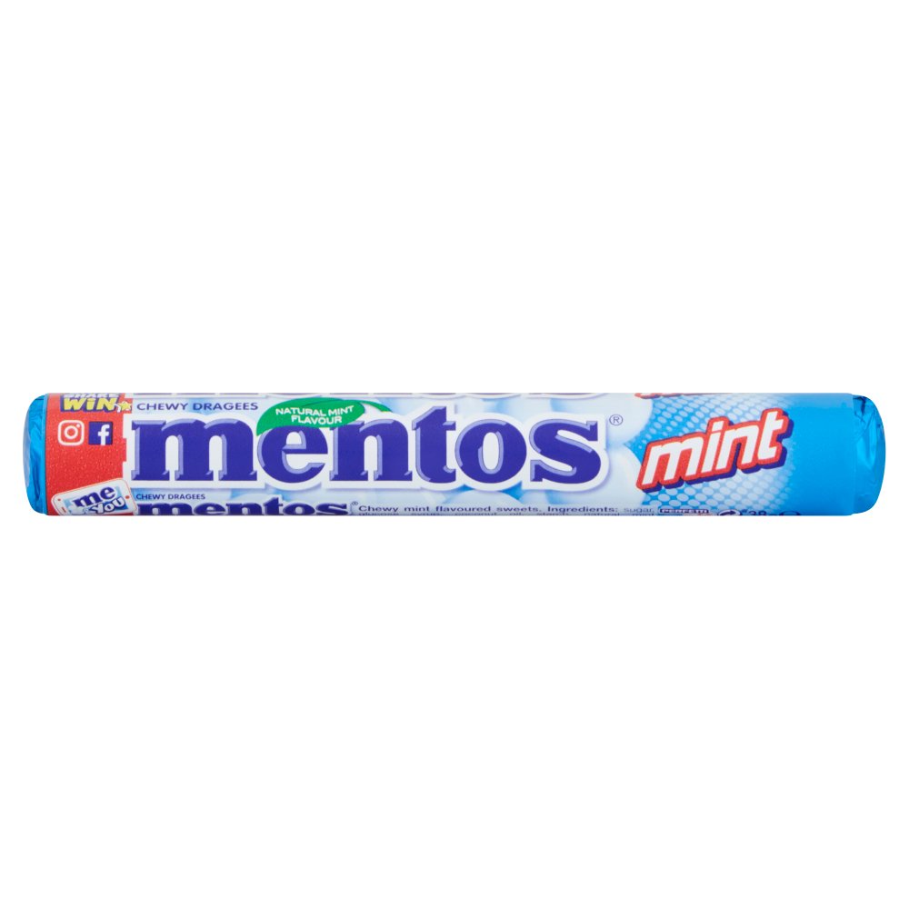 40 x Mentos Mint Chewy Dragees 38G
