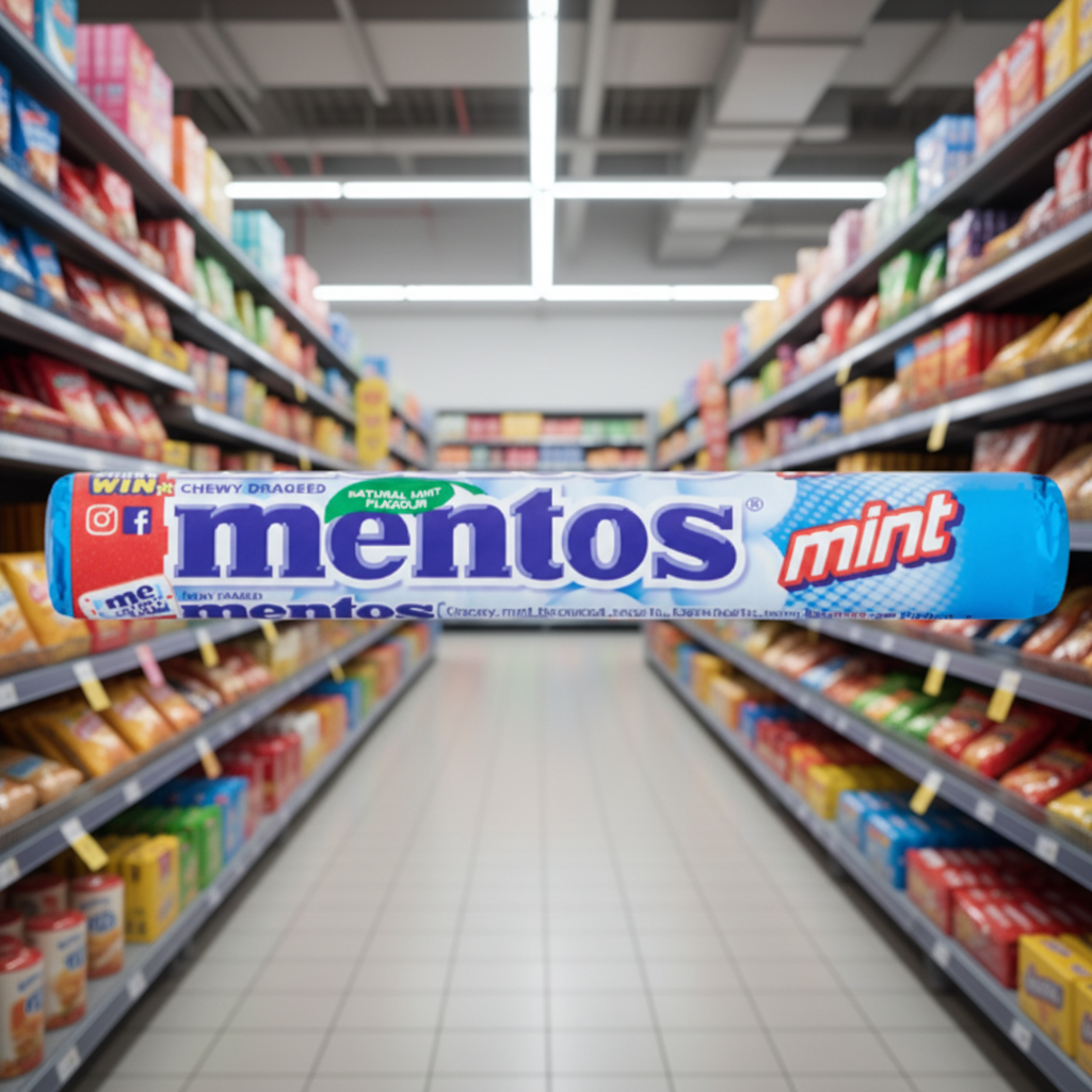 40 x Mentos Chewy Mint 38Gm