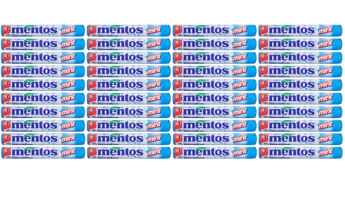 40 x Mentos Chewy Mint 38Gm