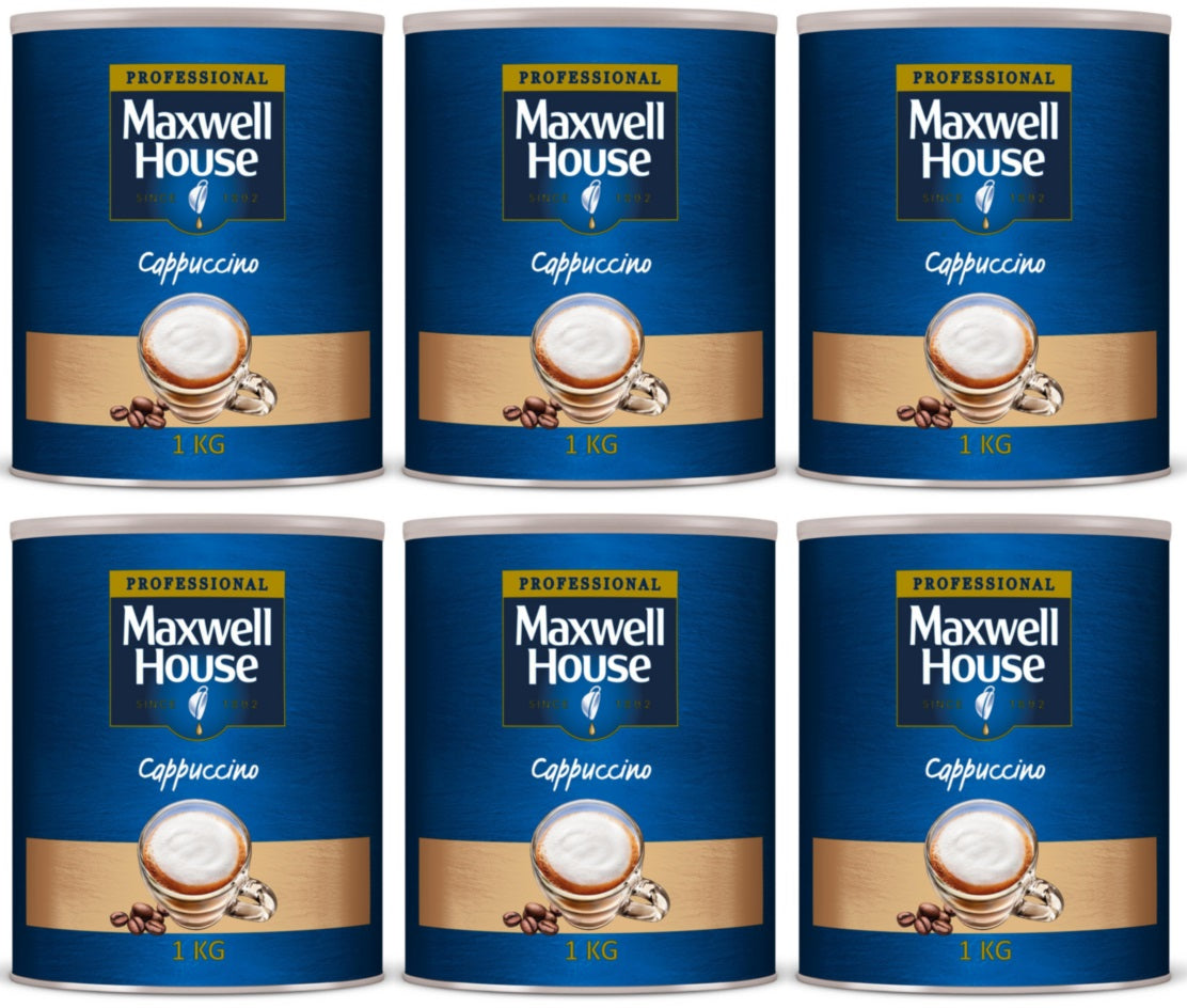 6 x Maxwell House Professional Cappuccino 6 X 1Kg