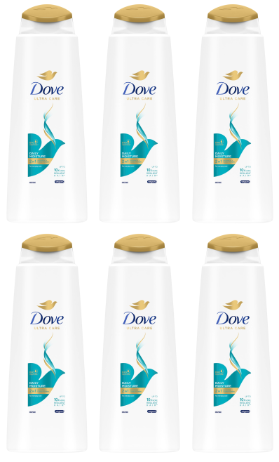 6 x Dove 2 In 1 Daily Moisture - 400ML