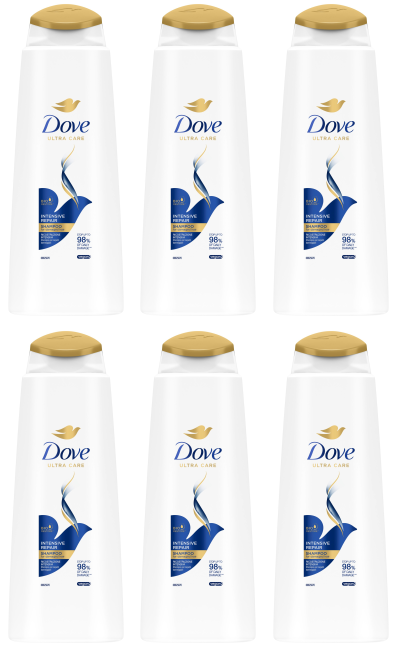 6 x Dove Shampoo Intensive Repair - 400ML