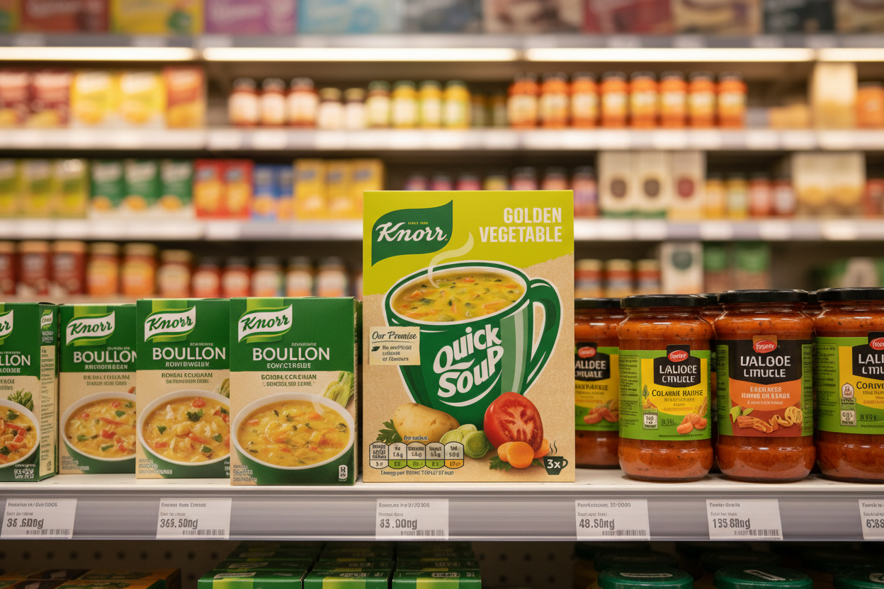 12 x Knorr Quick Soup Gold Vegetable 3 Pk 190Ml