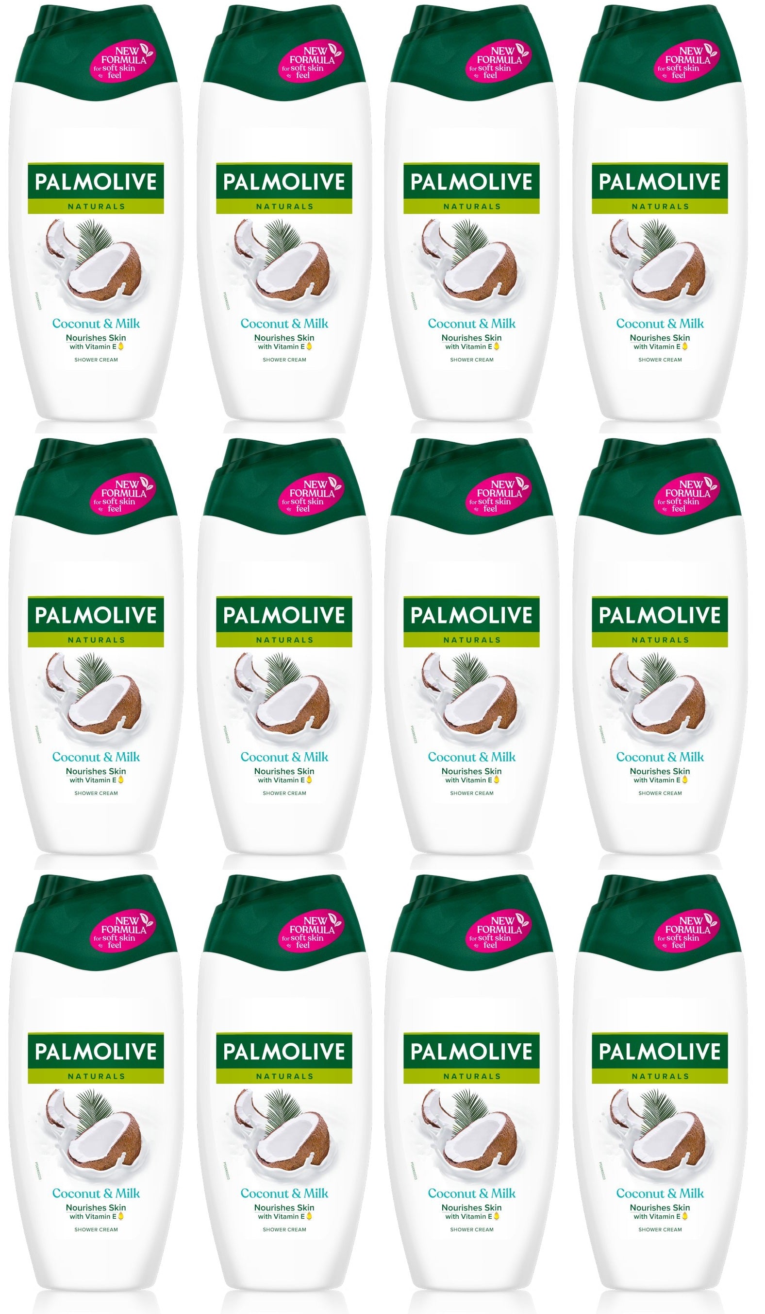 12 x Palmolive Naturals Coconut & Milk Shower Gel And Body Wash 250Ml