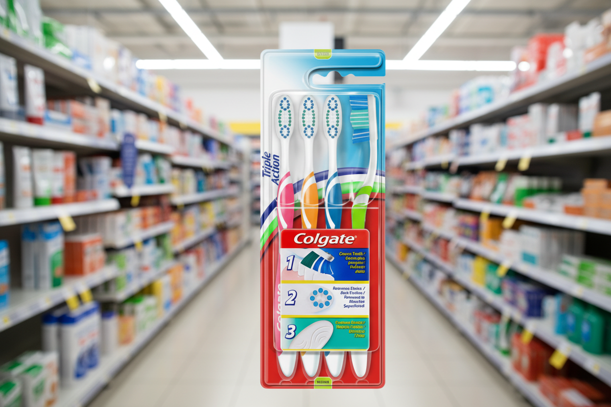 6 x Colgate Toothbrush Triple Action - 4 PACK