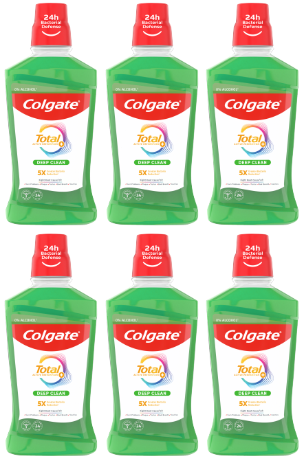 6 X Colgate Total Mouthwash Spearmint - 500Ml