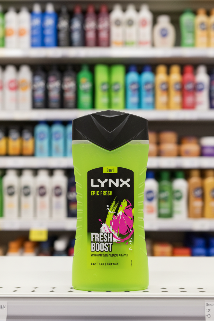 6 x Lynx Body Wash Epic Fresh 225Ml